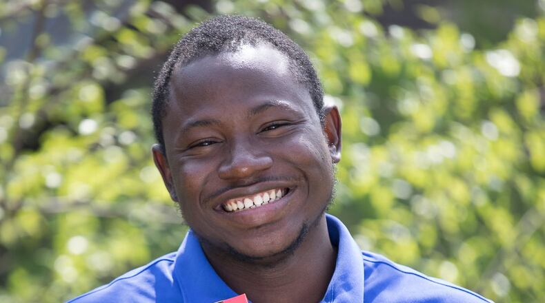 Désiré Nana, from Burklna Faso, West Africa, received a gift through the Operation Christmas Child program and is telling people locally about how it changed his life. PROVIDED