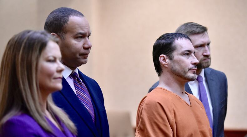 James Geran pleaded guilty in Butler County Common Pleas Court to murder and aggravated murder for the deaths of two women last June after a standoff in Trenton. NICK GRAHAM/STAFF
