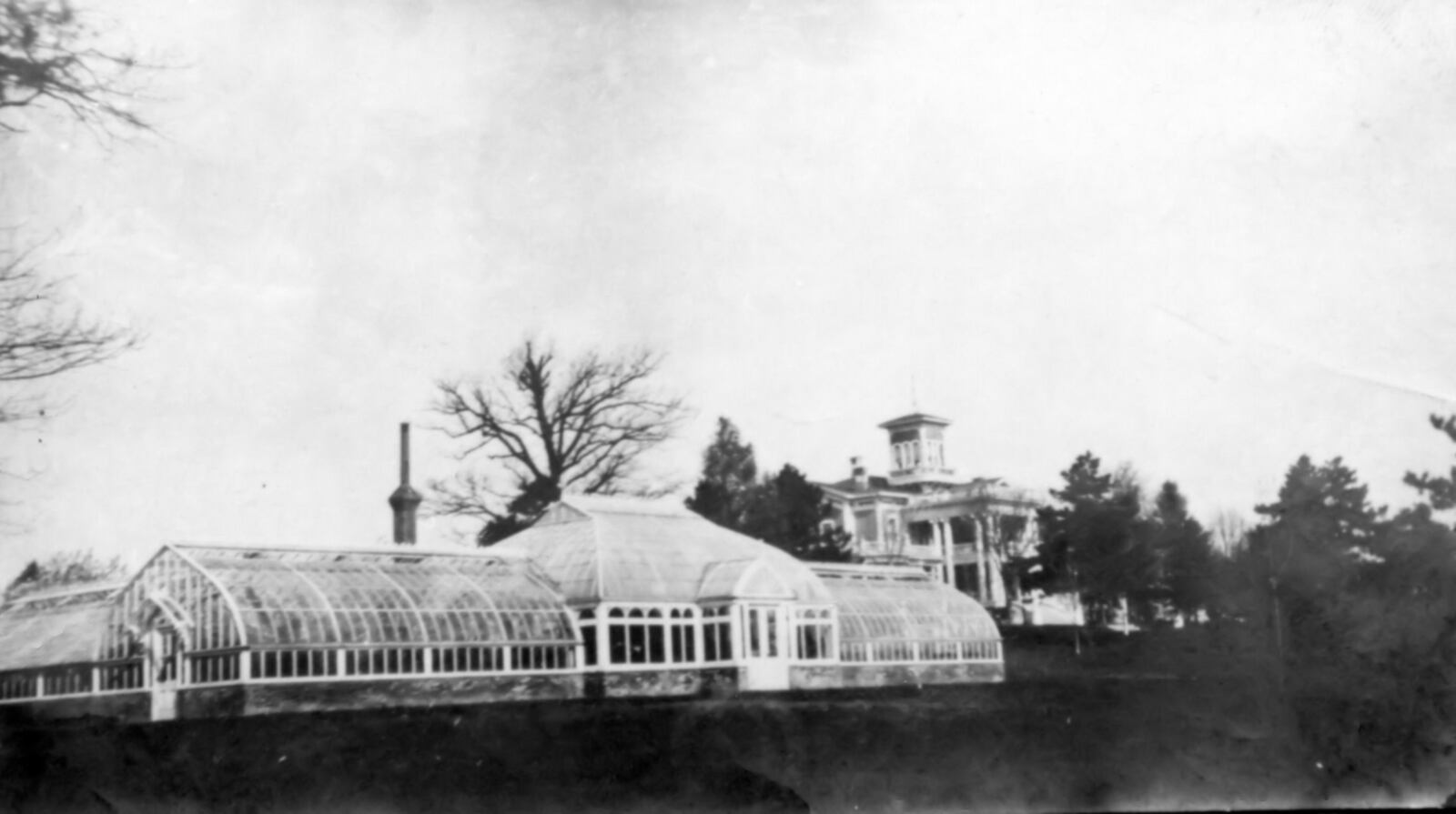 Photo showing the observatory and greenhouse in the foreground with the Hoovenden house in the distance. RICHARD HAID/CONTRIBUTED