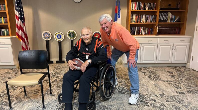 A dream has become a reality for 100-year-old World War II veteran Gordon Haerr. He finally got to meet a Bengals player -- Ken Anderson. WCPO/CONTRIBUTED