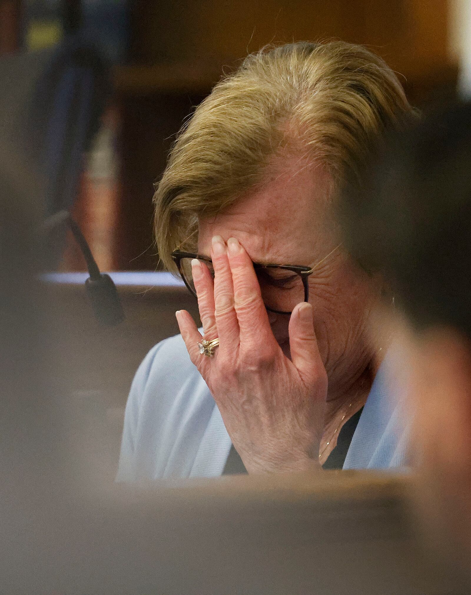 John O'Keefe's mother Peggy recounts hearing about her sons death during the Karen Read trial in Norfolk Superior Court at Dedham, Mass., on Wednesday, April 23, 2025 (Greg Derr/The Patriot Ledger via AP, Pool)