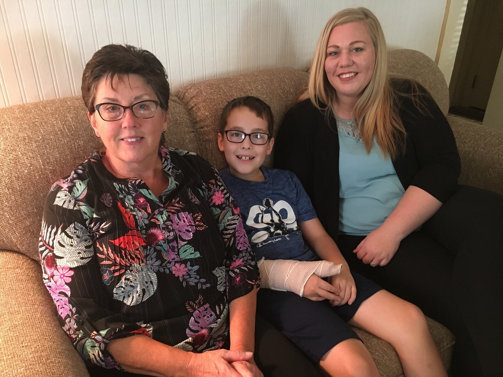 Team Preston — Preston Bober, his mother Stephanie Russell and his grandmother Judy Bober — are raising money for the American Heart Association through a raffle on Facebook. 