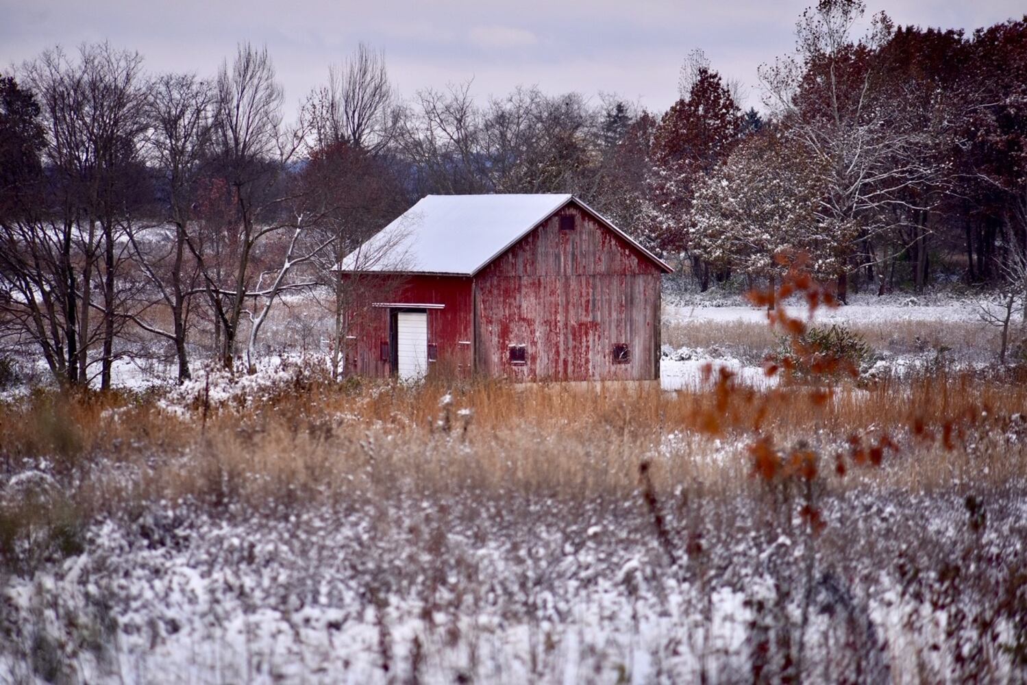 PHOTOS: Butler County's first snowfall of the season