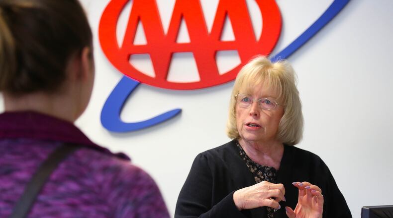 The West Chester AAA store will soon move just about five miles down the road to a new location just off Interstate 75, just north of Walmart. STAFF FILE PHOTO