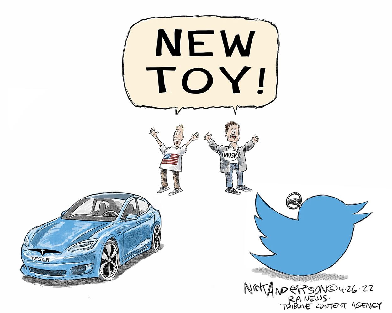 WEEK IN CARTOONS: Elon Musk and Twitter, Disney and more