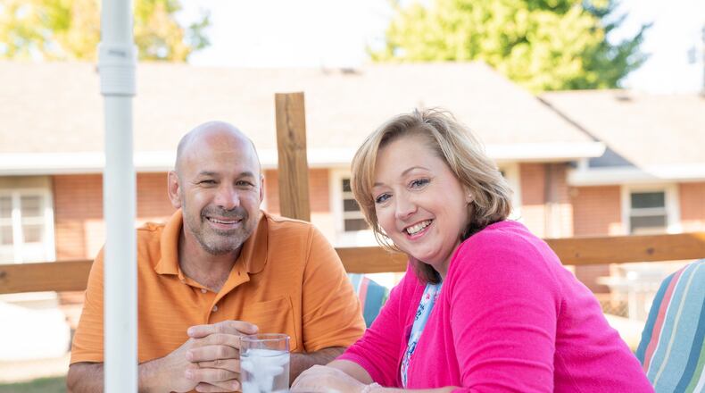 Dena Austin and Joe, high school sweethearts 30 years ago, have been reunited after Austin’s husband died of a heart attack. They reconnected through social media and Austin has moved from Las Vegas to Middletown. SUBMITTED PHOTO