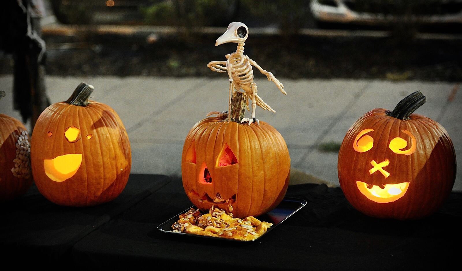 The New Carlisle Farmers Market hosted a Halloween-themed night, which included trick-or-treat, hayrides, and a pumpkin carving contest.