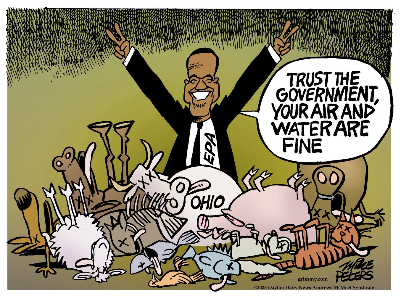 WEEK IN CARTOONS: Ohio train derailment, ChatGPT and more