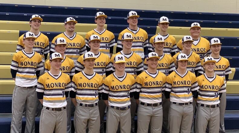 Monroe High School’s baseball team is off to an 0-2 start heading into Wednesday’s home opener against Landmark. PHOTO COURTESY OF MONROE ATHLETICS