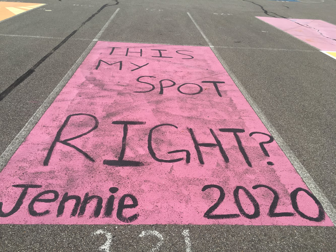 Lakota West High School parking lot spaces