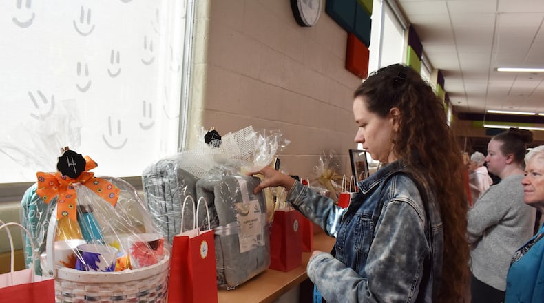 Women Enriching Lives (WEL) will host a fundraiser, “Back To School: Home Ec Edition” at 10:30 a.m. Oct. 5 at the Middletown Event Center, 3907 Central Ave., Middletown. Pictured is a previous year's raffle items. CONTRIBUTED