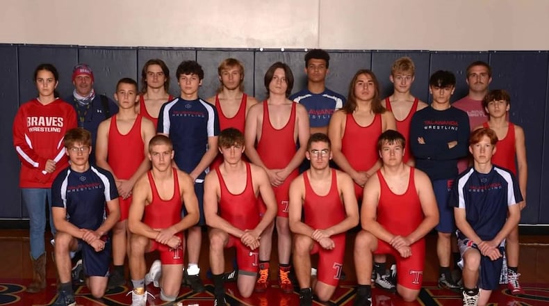 The current Talawanda wrestling team is led by Coach Brian Bolton. TALAWANDA ATHLETICS/CONTRIBUTED