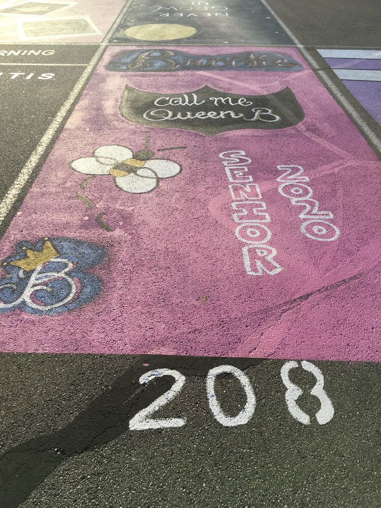 Lakota West senior parking spaces