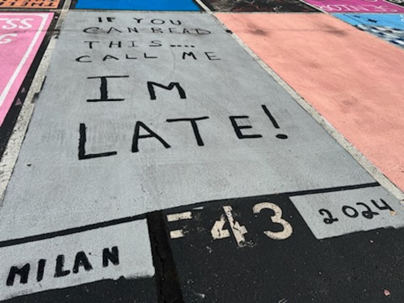 Hamilton High School parking lot spaces