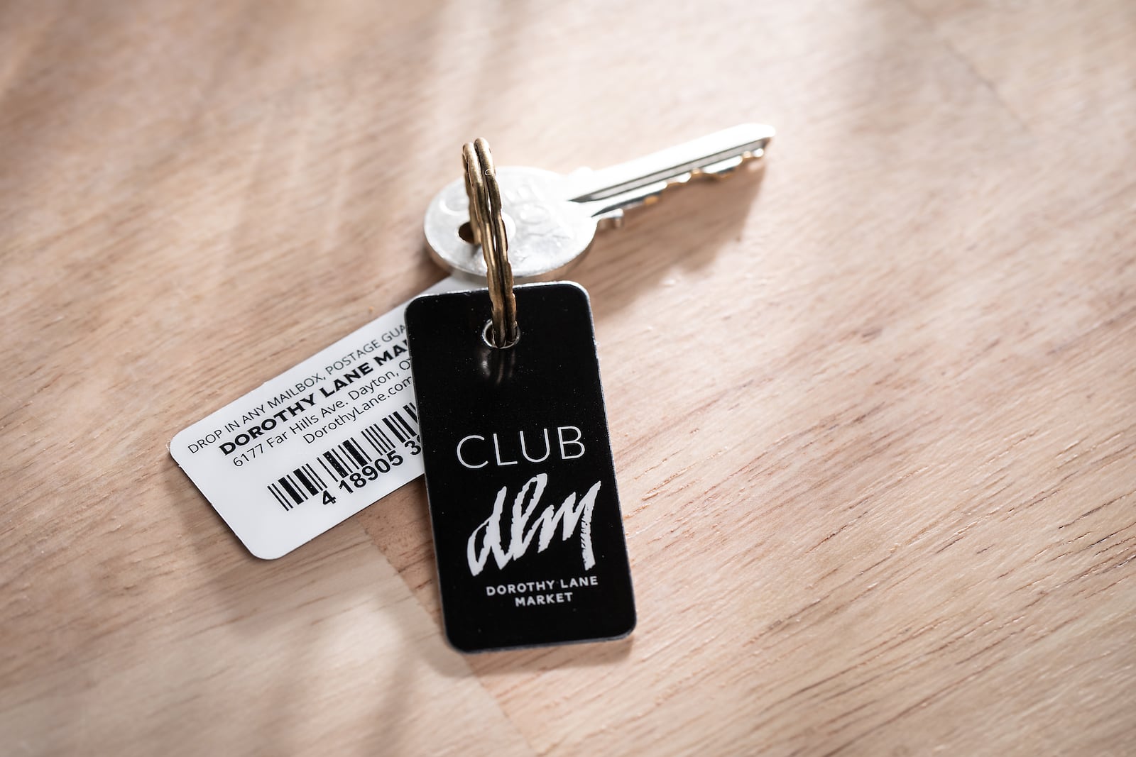 Dorothy Lane Market's Club DLM key fob. Photo courtesy of Dorothy Lane Market.