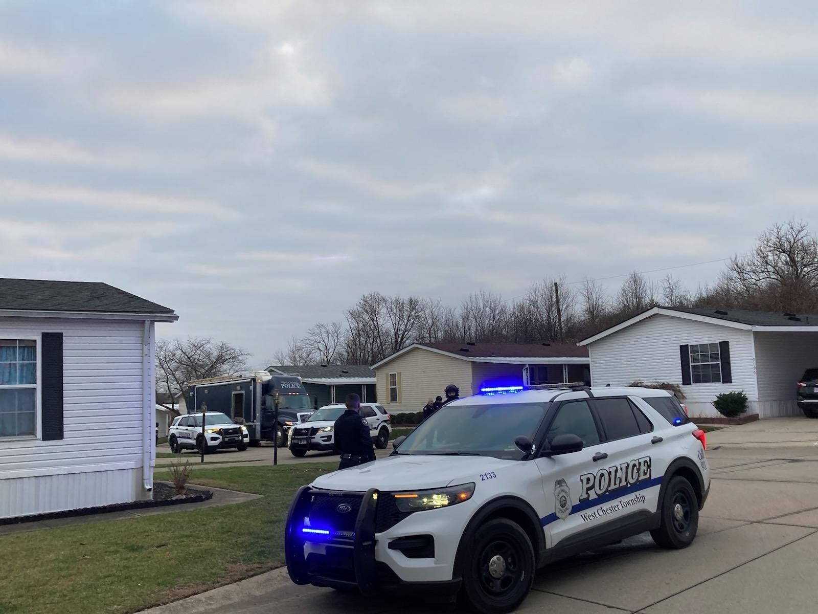 West Chester Twp.'s SWAT unit responded to an Erie Circle home Dec. 12, 2022 after an unknown woman entered the home and had a knife. CONTRIBUTED