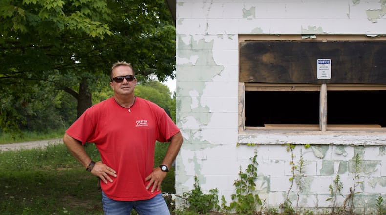 Jesse VonStein is seen at the Todd Road property where he wants to open a haunted house. SEAN SCOTT/CONTRIBUTED