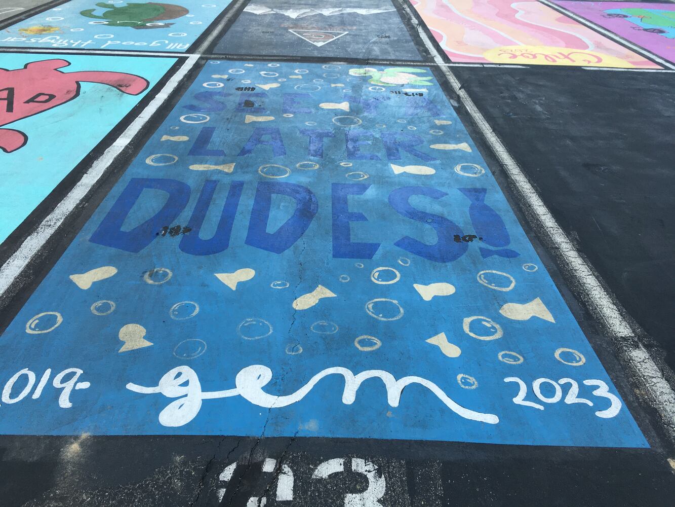 Ross senior parking lot spaces