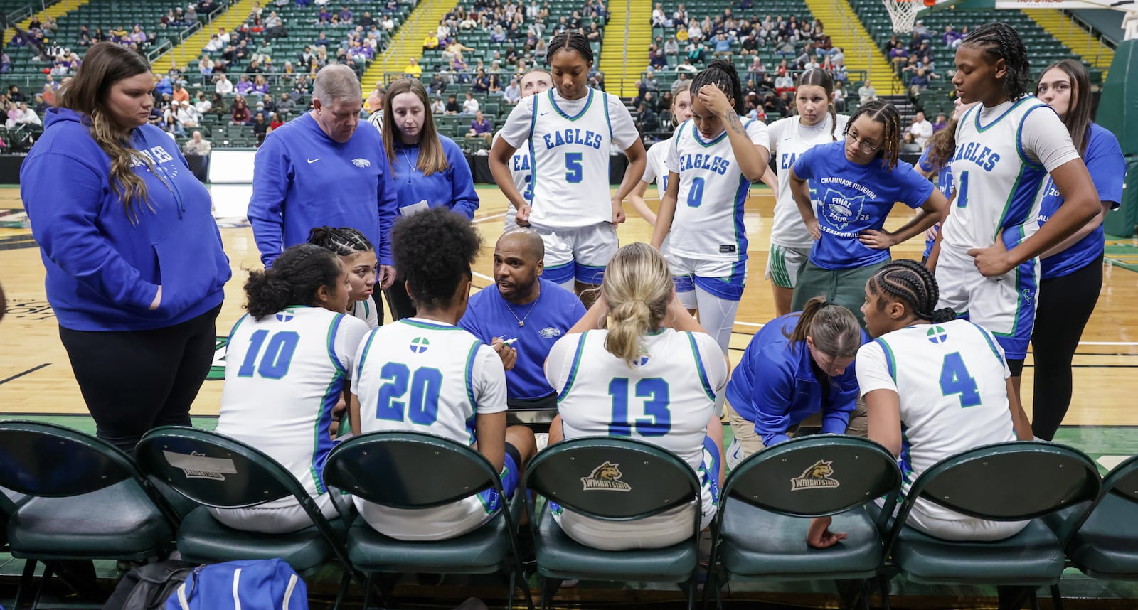 Chaminade-Julienne defeated Copley 62-57 in a Division III state semifinal on Thursday, March 12 at Ervin J. Nutter Center in Fairborn. BRYANT BILLING / STAF