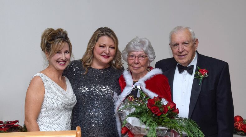 From left, Mica Glaser Jones and Jamie Murphy Harrison served as co-chairs of this year’s Charity Ball, while Chester and Virginia Jenkins were recognized as this year’s honorary chairs for their years of dedication to the community.
