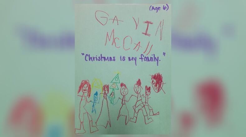 A Christmas Coloring Contest sponsored by the Oxford Twp. Police Dept. provided some thoughtful ideas about what the holiday means to children. CONTRIBUTED