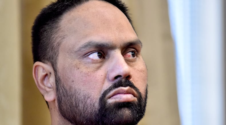 Gurpreet Singh, charged with capital murder for allegedly killing four members of his family in West Chester Township, appeared for a pre-trial hearing Wednesday, Nov. 13, 2019 in Butler County Common Pleas Court in Hamilton. NICK GRAHAM/STAFF