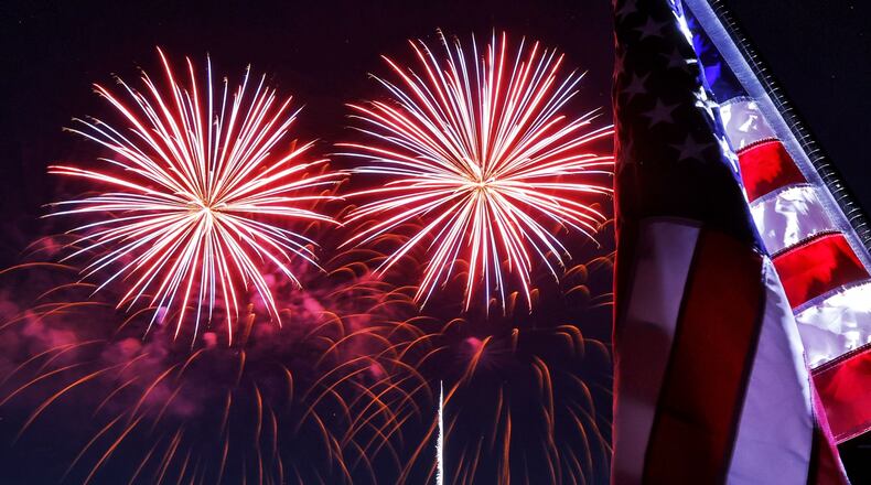 Middletown held their Independence Day festival with music by Dayton Funk All Stars, a skydiving performance by Team Fastrax and fireworks Sunday, July 3, 2022 at Smith Park. NICK GRAHAM/STAFF