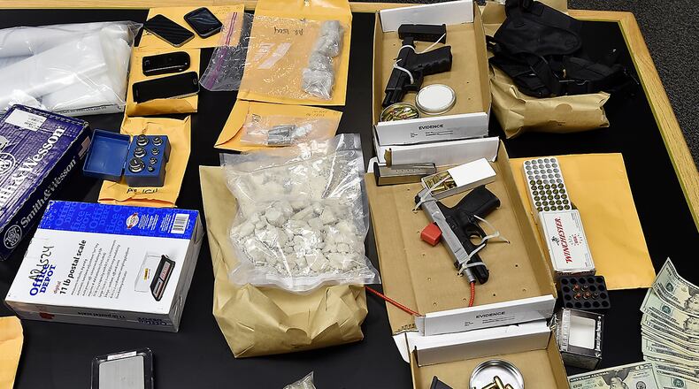 More than $120,000 of heroin was seized from a Bethel Twp. home by the Clark County Sheriff’s Office in 2014. BILL LACKEY / STAFF