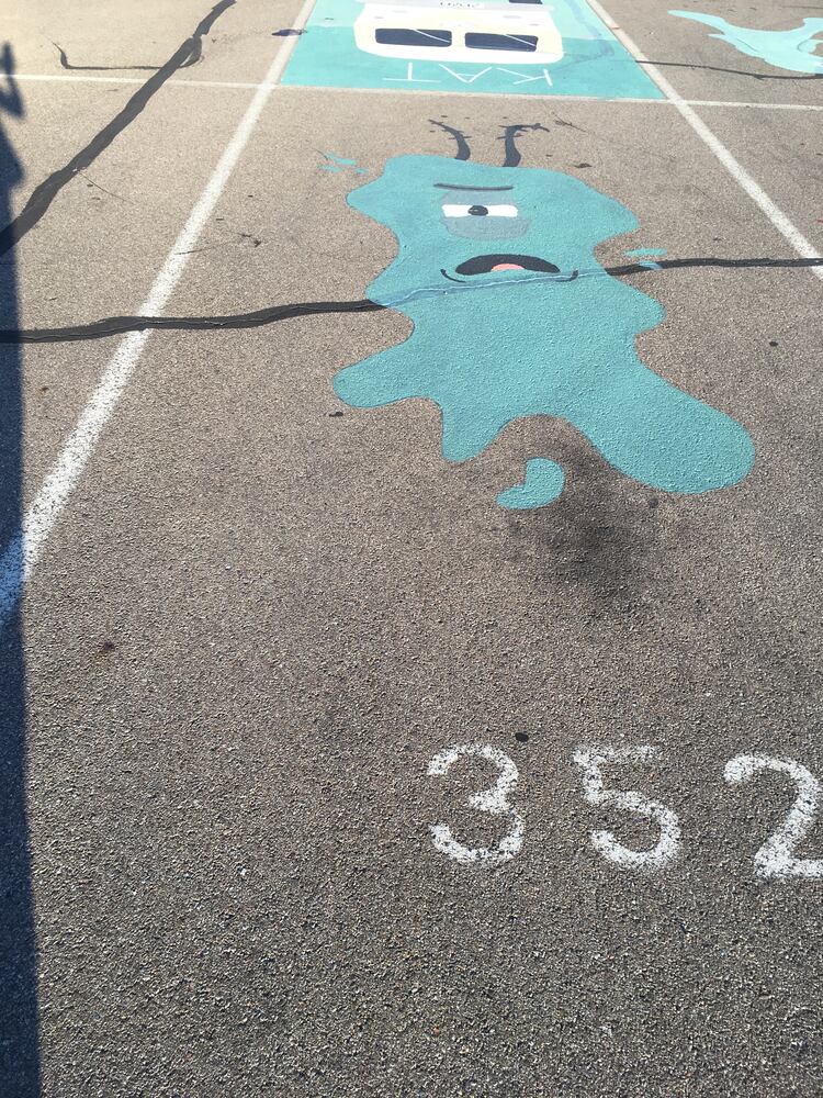 Lakota West senior parking spaces