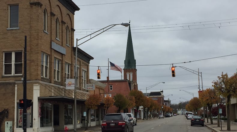Franklin city officials said there will be a number of capital improvement projects underway starting Jan. 1, 2022 that will help to revitalize and update the city's downtown area. Projects include a new high school, updating utility lines, street scaping, street improvement projects, paving, a new roundabout, and beautification and ramp projects at the Interstate 75/Ohio 73 interchange. FILE PHOTO
Franklin officials and business owners are exploring the possibility of becoming an accredited Main Street program to help spur downtown economic development. It recently received a report from Heritage Ohio with suggestions on how the city could be designated as a Main Street community. ED RICHTER/STAFF