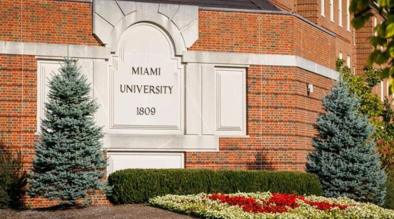 Pearson Hall on the campus of Miami University in Oxford. NICK GRAHAM/STAFF
