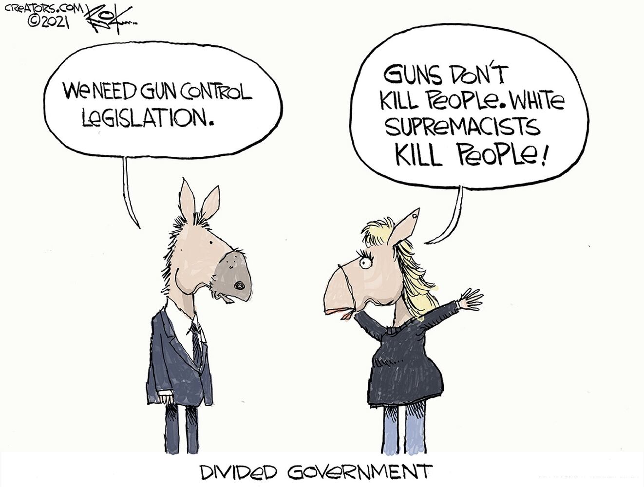 Week in cartoons: Biden press conference, Georgia voting rules and more