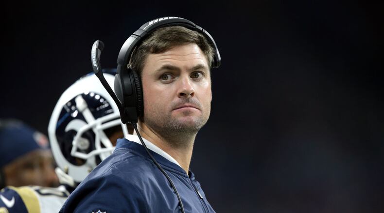 Quarterbaks coach Zac Taylor is seen on the sidelines during the second half of an NFL football game against the Detroit Lions in Detroit, Michigan USA, on Sunday, December 2, 2018. (Photo by Jorge Lemus/NurPhoto via Getty Images)