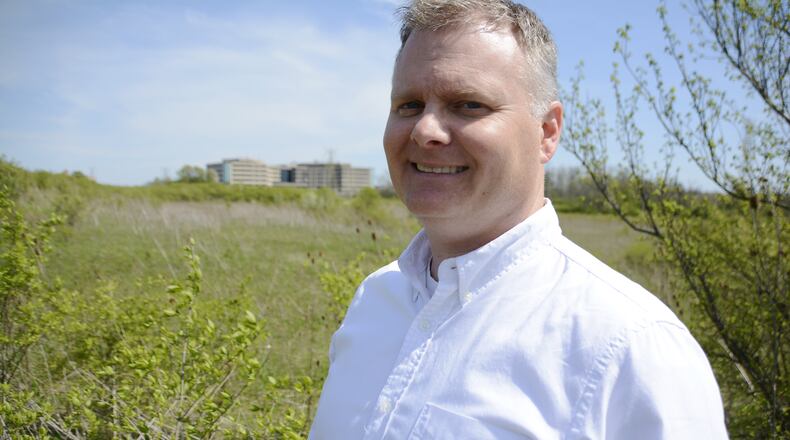 The city of Fairfield has developed a redevelopment strategy to attract new businesses, create jobs and address blight within the 65-year-old city. Fairfield Development Services Director Greg Kathman said there are very few undeveloped pieces of property in the city like this one at off Mack and Winton roads. MICHAEL D. PITMAN/STAFF