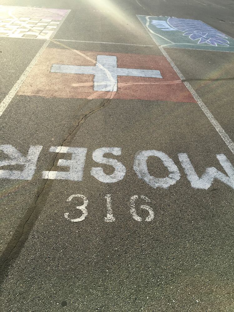 Lakota West senior parking spaces
