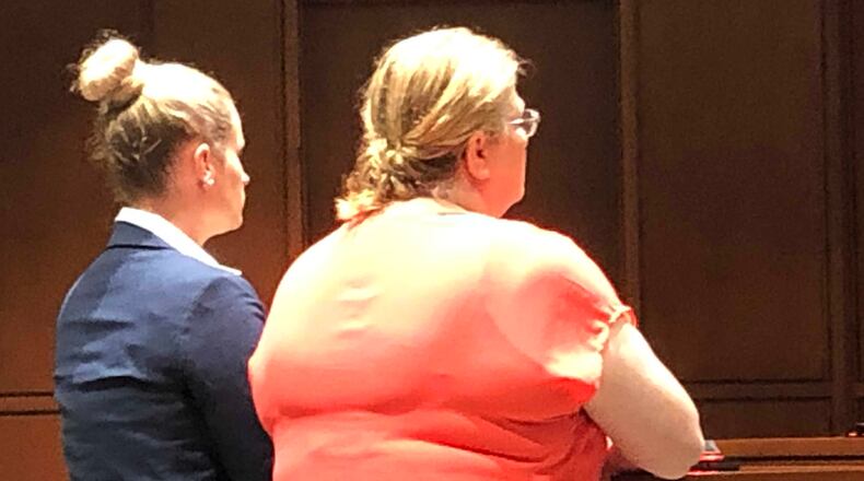 Renee Nichols, now 47, of Springboro, admitted guilt in the theft of thousands of dollars from a youth baseball and softball group. STAFF/LAWRENCE BUDD