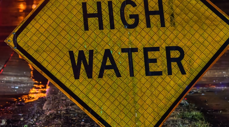 Millville, near Hamilton, has had serious flooding in the past few days as heavy rains fell throughout the region. FILE