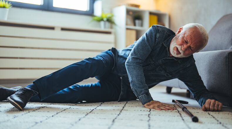 Falls can be dangerous for older adults as one in five falls can cause a serious injury, such as a head injury or broken bones. iSTOCK/COX