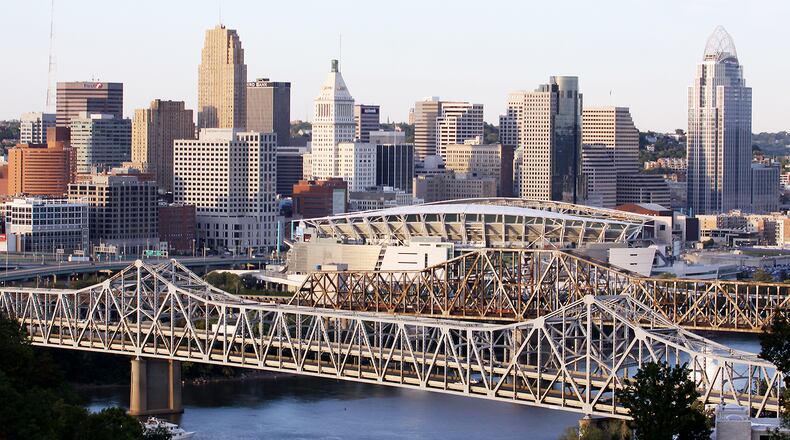 Cincinnati skyline. STAFF FILE PHOTO