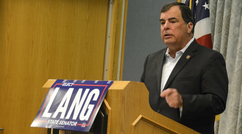 Ohio Rep. George Lang, R-West Chester Twp., announced on Monday, July 15, 2019, at the Wilks Conference Center at the Miami University Regionals campus in Hamilton he would run for Ohio Senate. MICHAEL D. PITMAN/STAFF