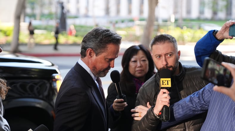 Alan Jackson, the attorney for Nick Reiner, arrives in court for Reiner's arraignment on murder charges for the deaths of Rob and Michele Reiner Wednesday, Jan. 7, 2026, in Los Angeles. (AP Photo/Damian Dovarganes)