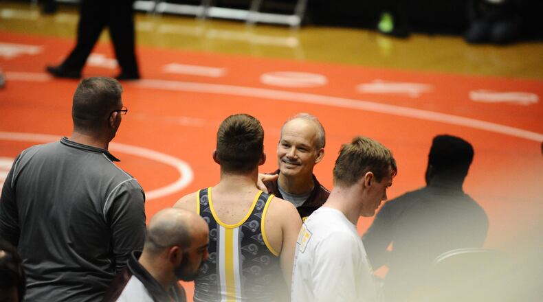 Longtime Ross High School wrestling coach Rich Dunn has the Rams in the state team dual finals for the third straight season. Greg Billing/CONTRIBUTED