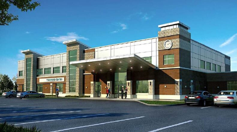 A rendering of the proposed Hope Center for Families in northwest Dayton. CONTRIBUTED.
