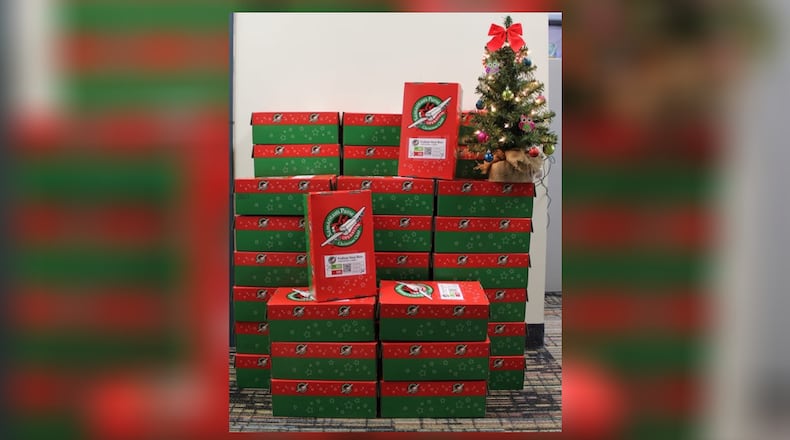 Operation Christmas Child shoebox donations for Samaritan's Purse are being collected in November. CONTRIBUTED