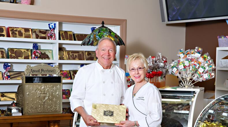 Golden Turtle Chocolate Factory owners Ted and Joy Kossoudji have served famous clients. CONTRIBUTED