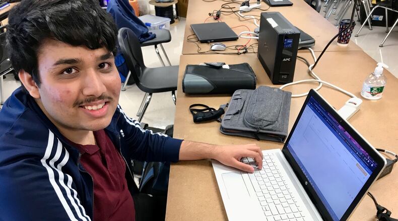 Butler Tech junior Jaimin Patel has become the first student at the career school to earn certification as a digital Cloud data developer. The 16-year-old student from Fairfield hopes to next earn advanced, professional certification to start a potentially lucrative career after high school. (Provided photo\Journal-News)