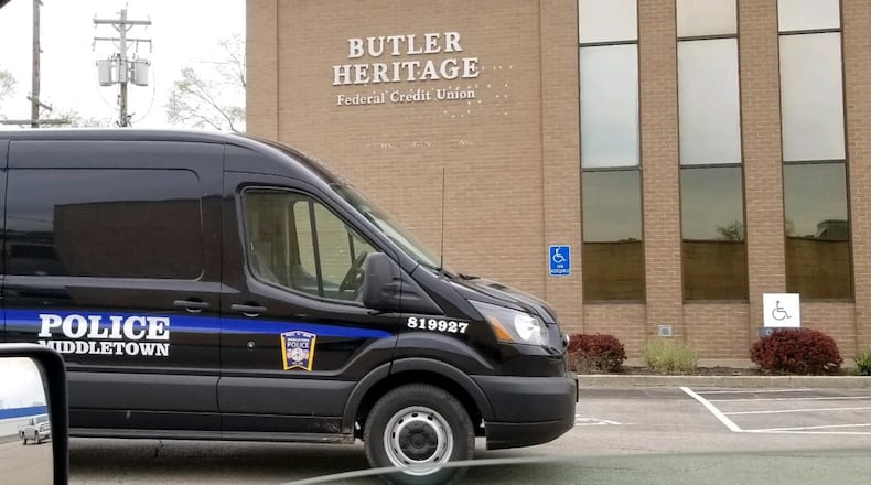 Two men were arrested today for their alleged involvement in the robbery of a Middletown credit union. CONTRIBUTED