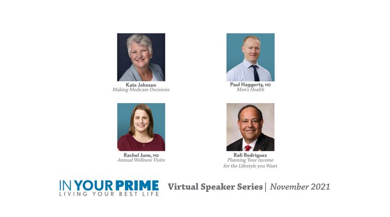 Local experts join host Jana Collier for the November virtual speaker event for In Your Prime