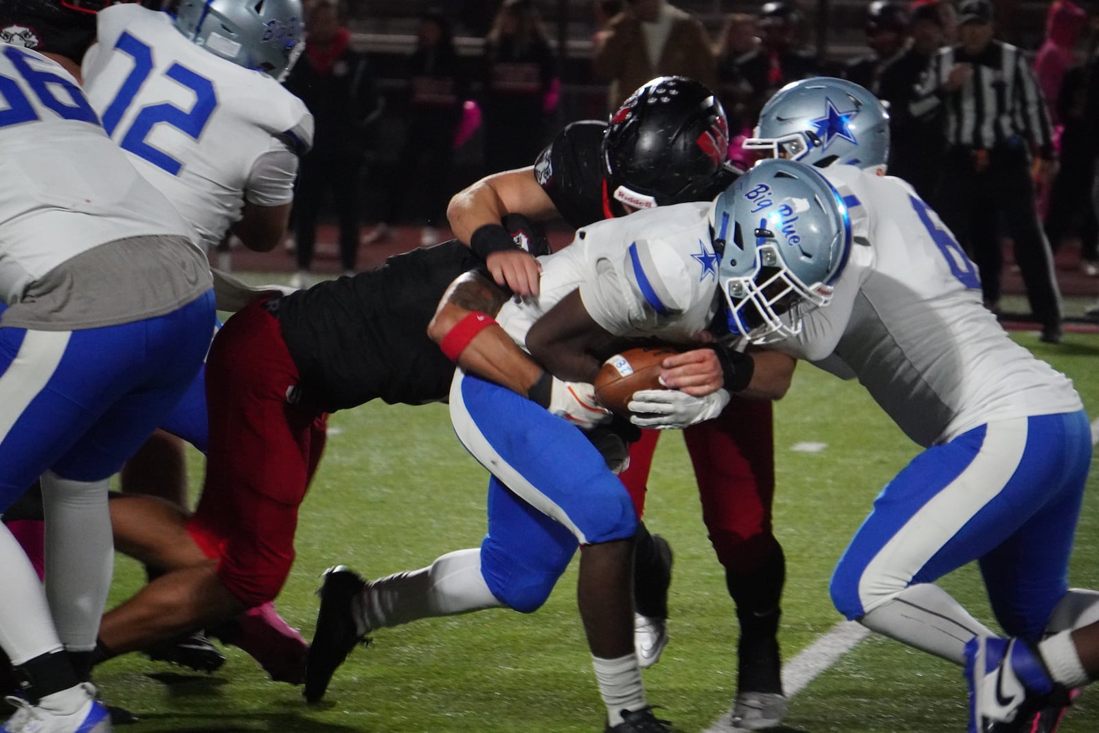 The Hamilton High School football team fell to Lakota West in a Division I, Region 4 playoff game on Friday night at Firebird Stadium. CHRIS VOGT / CONTRIBUTED