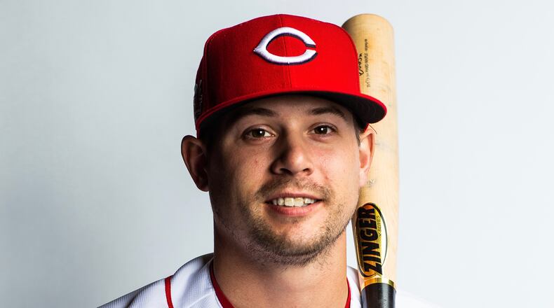 Brian O'Grady, of the Reds, poses for a portrait at the Cincinnati Reds Player Development Complex on February 19, 2019 in Goodyear, Arizona. (Photo by Rob Tringali/Getty Images)